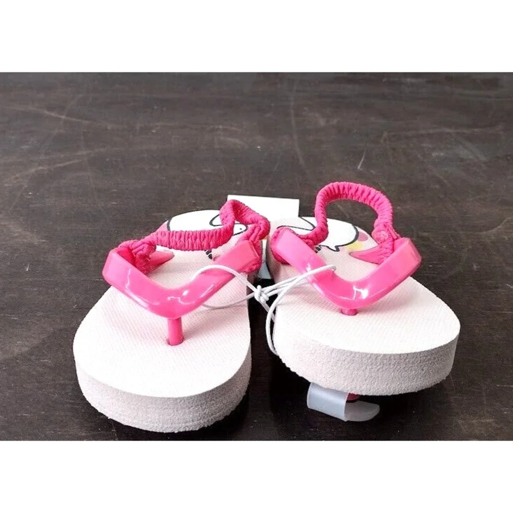 Cat Jack Toddler Kids Unicorn‎ Flip Flops Sandals Pink Size S 5/6